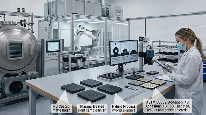 silikon PU-belagt plasmabehandlet