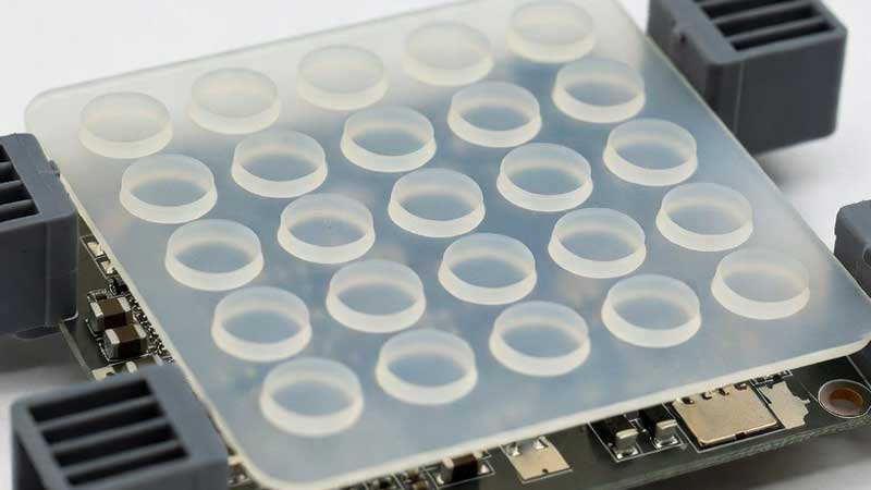 lớp phủ bàn phím màng silicon trong suốt trên bo mạch chủ