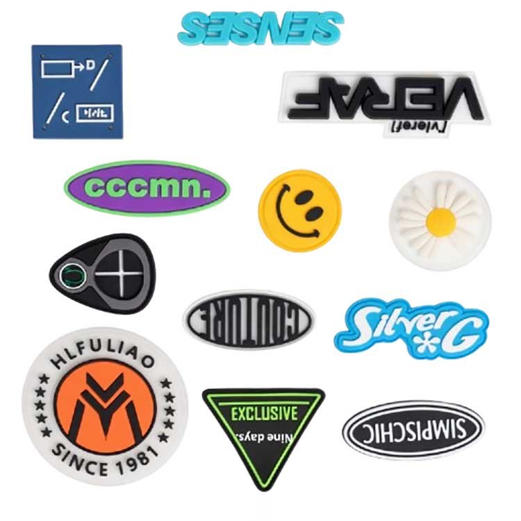 Pegatinas de silicona coloridas