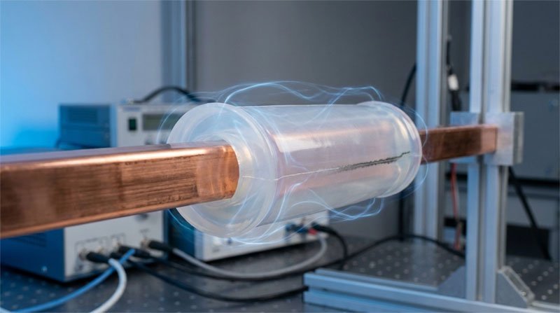 Silicone insulator under high voltage stress