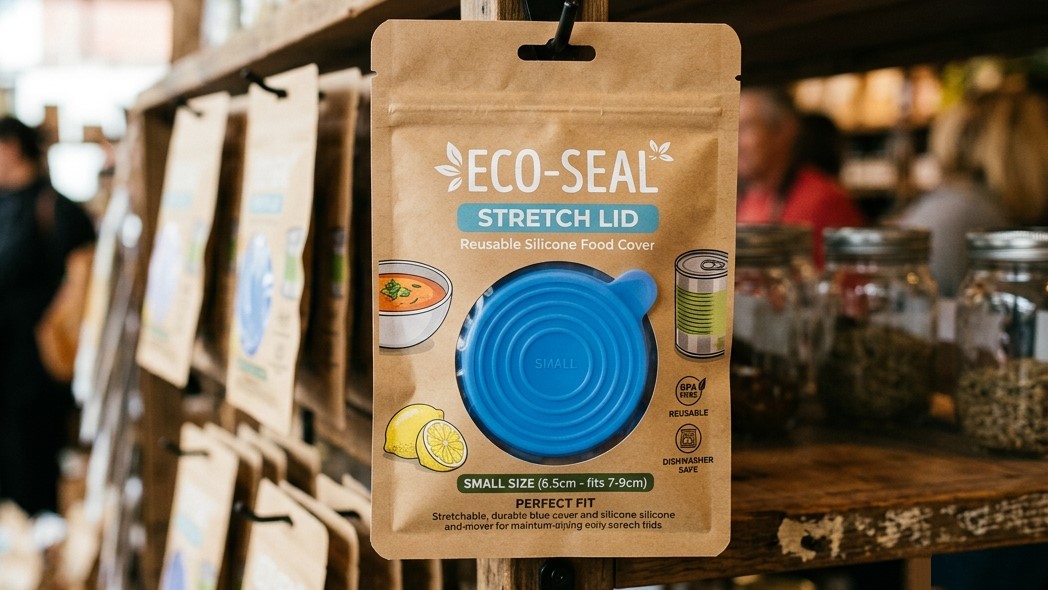 Uma tampa de silicone premium elástica acompanha a embalagem para venda.