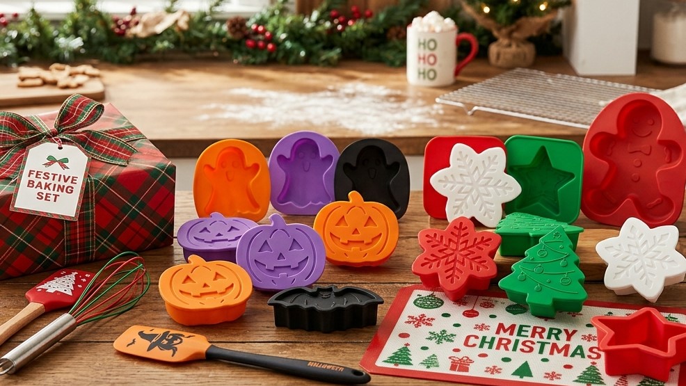 Mùa Giáng sinh và Halloween là thời điểm thích hợp để đặt các sản phẩm đồ dùng nhà bếp bằng silicon tùy chỉnh phục vụ cho việc quảng bá sự kiện.