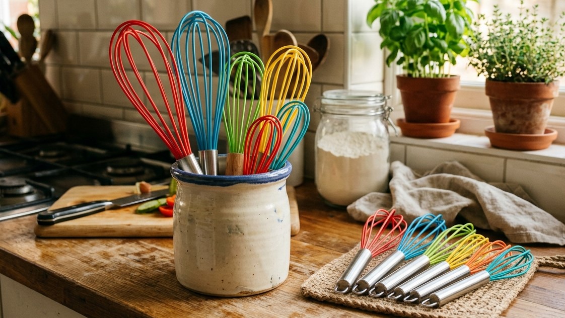 Batedores de silicone personalizados e conjunto de batedores para marcas de utensílios de cozinha