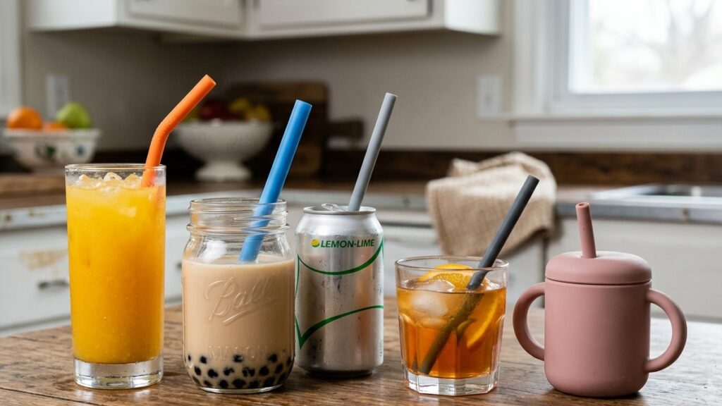 飲み物の楽しみと安全性を高めるカスタムシリコンストロー