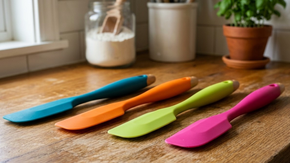 Özel silikon spatulalarda farklı renk tasarımları