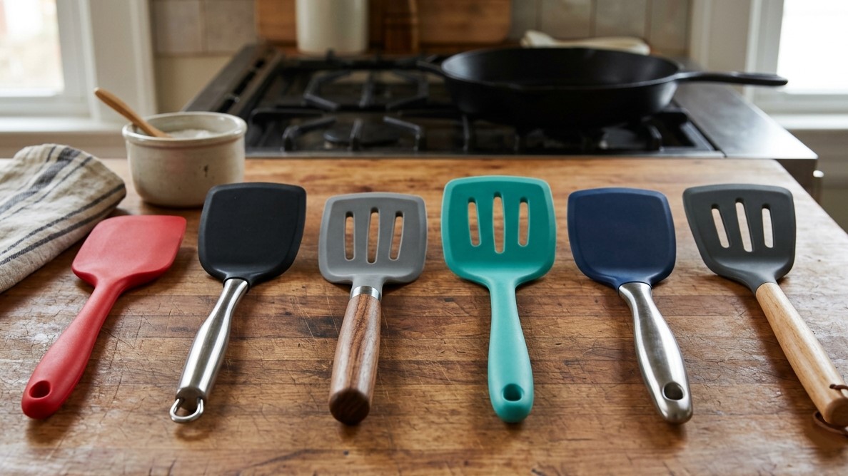 Tek parça silikon kauçuk, paslanmaz çelik sap ve ahşap saplı silikon spatulalar dahil olmak üzere, montaj için çeşitli yapı ve parçalar mevcuttur.