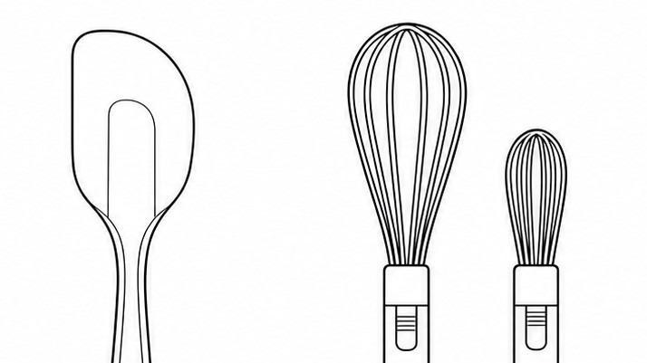 Bản vẽ các sản phẩm nhà bếp bằng silicon tùy chỉnh khác nhau với chi tiết kích thước 1