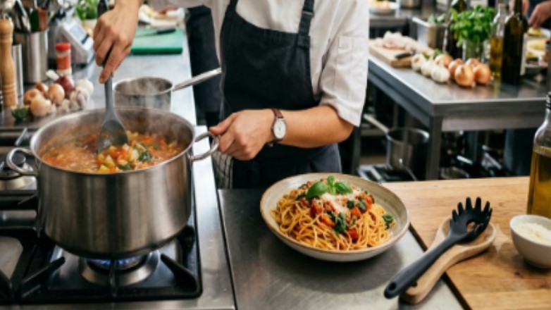 Restoran ve Catering Tedarikçileri için Gıda Sınıfı Silikon Kaşık, Spatula ve Silikon Makarna Servis Seti