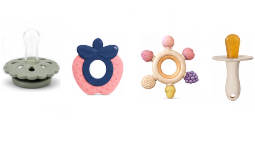 Grote ontwerpflexibiliteit in op maat gemaakte siliconen babyproducten.