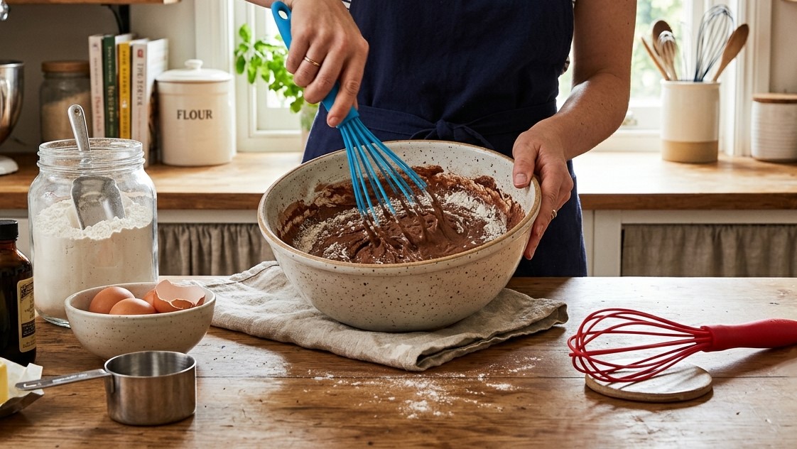 Batedor de silicone antiaderente personalizado para marcas de utensílios de cozinha