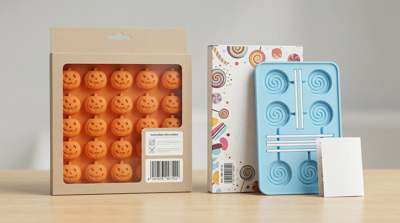 Custom packaging for your silicone candy mold project for Retail & Ecommerce Brands