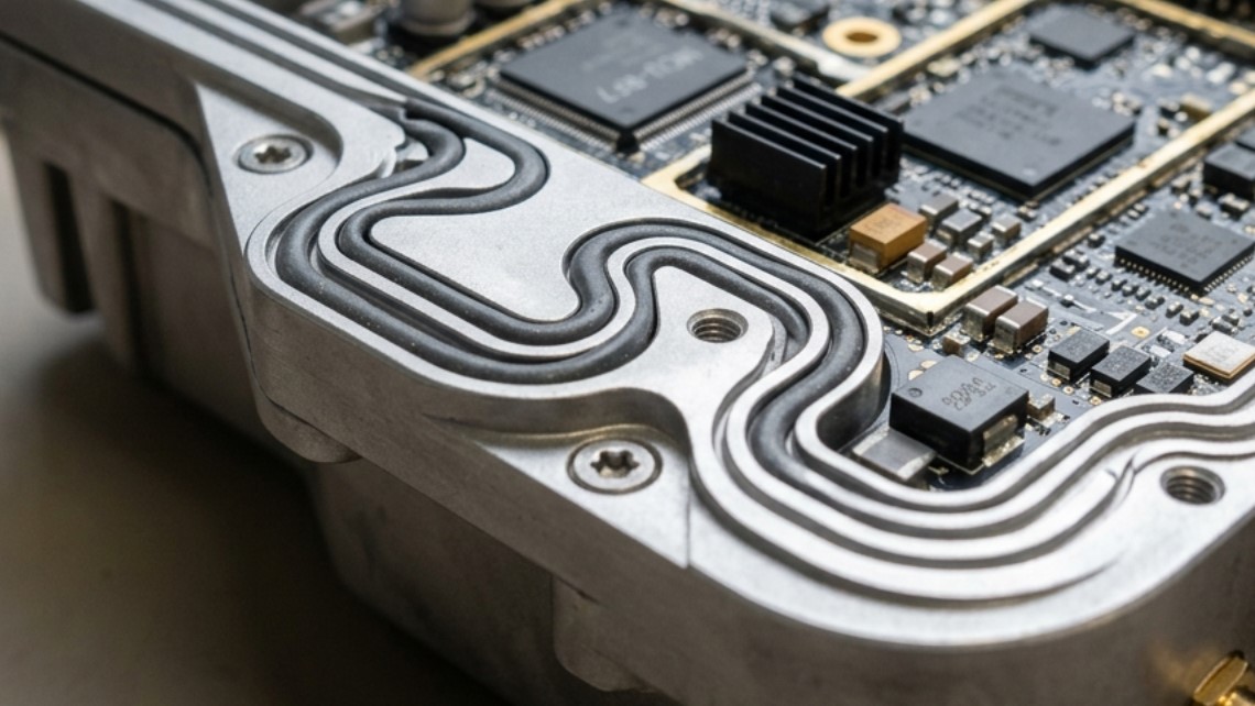EMI shielding silicone gaskets for electronics and electrical devices