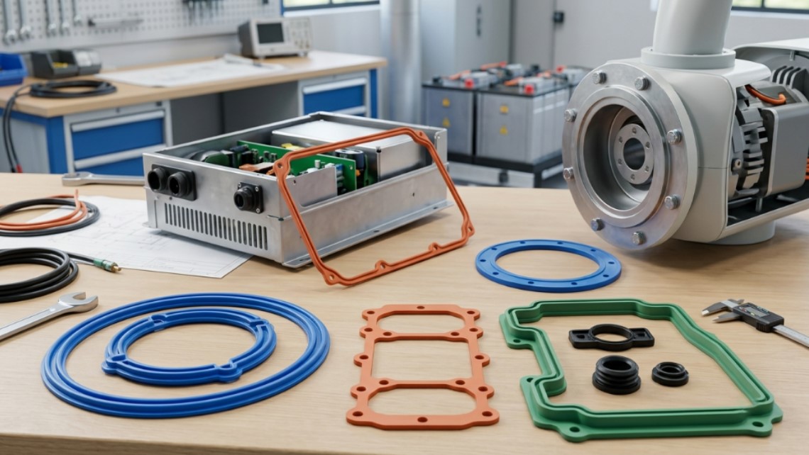 High-performance custom silicone gasket with heat resistance and environmental resitance for renewable energy equipment