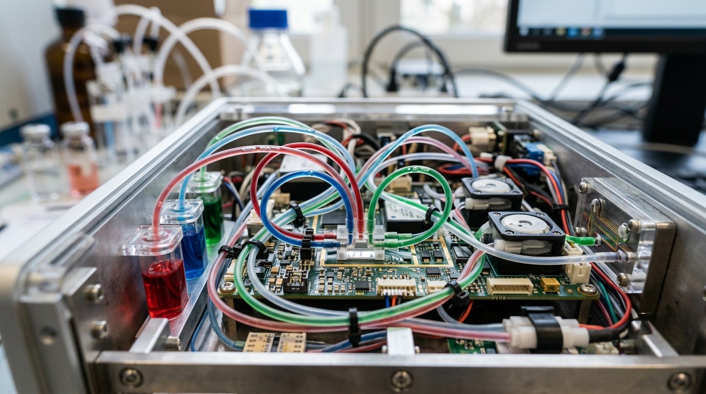電子機器および分析機器向けに、高い精度と正確な流体管理を実現する薄型シリコンチューブ。