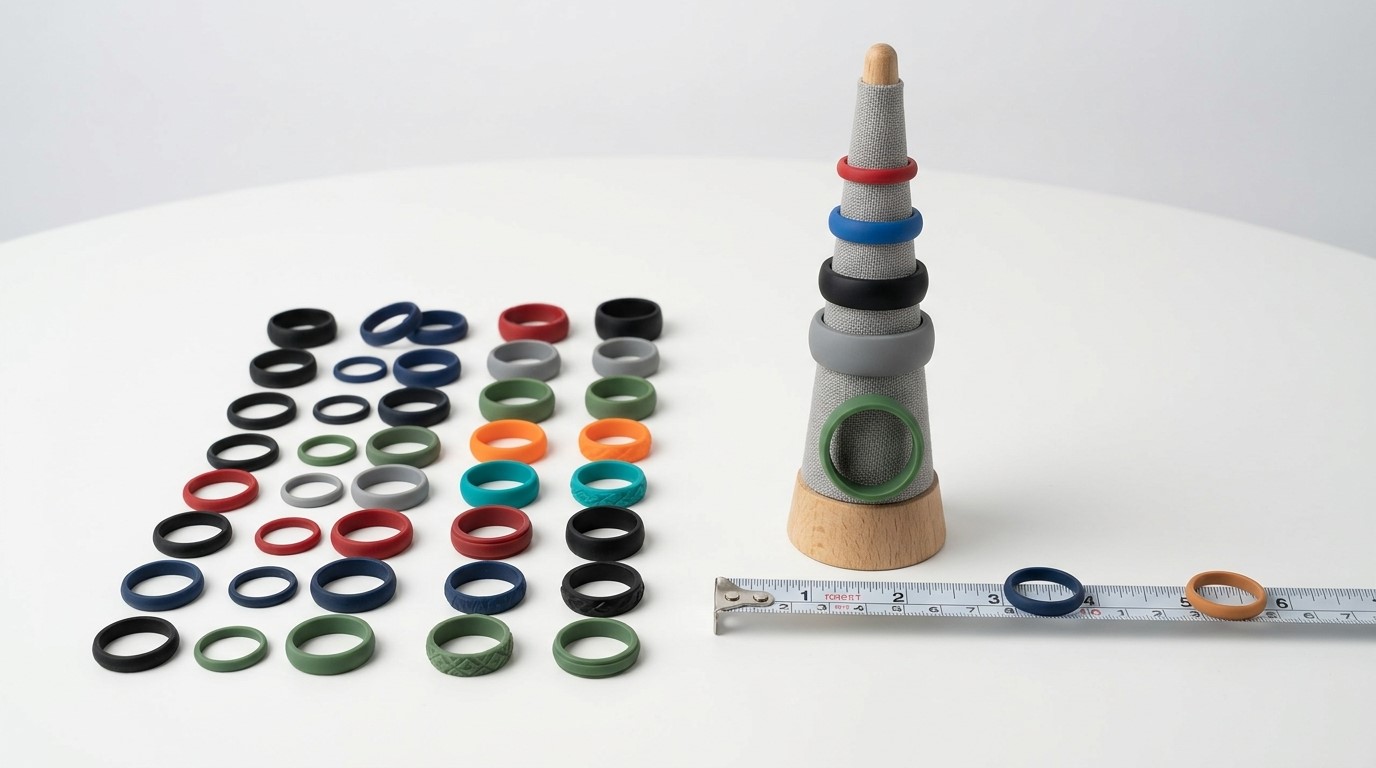 Anelli in silicone di diverse misure