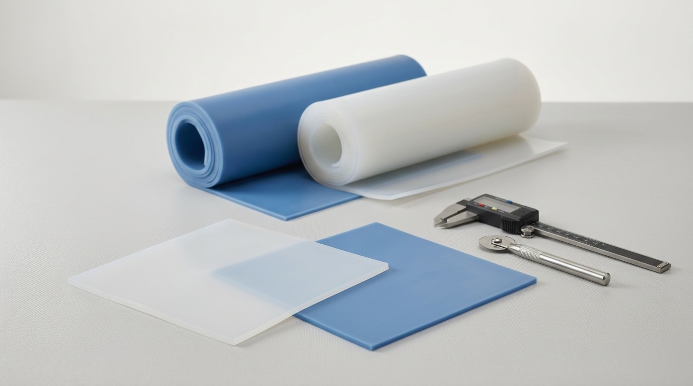 Láminas de silicona de grado alimenticio para marcas de equipos médicos y sanitarios.