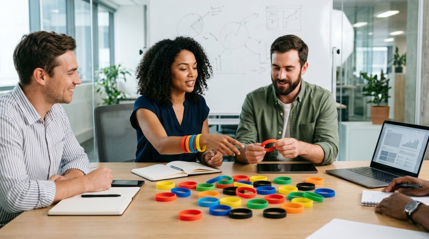 Pulseras de silicona para marcas y equipos de marketing