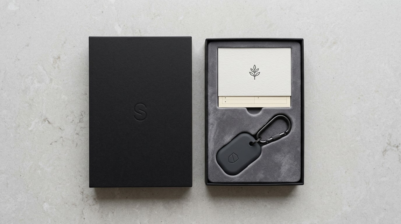 Silikon-Autoschlüsselanhänger in individueller Premium-Markenverpackung